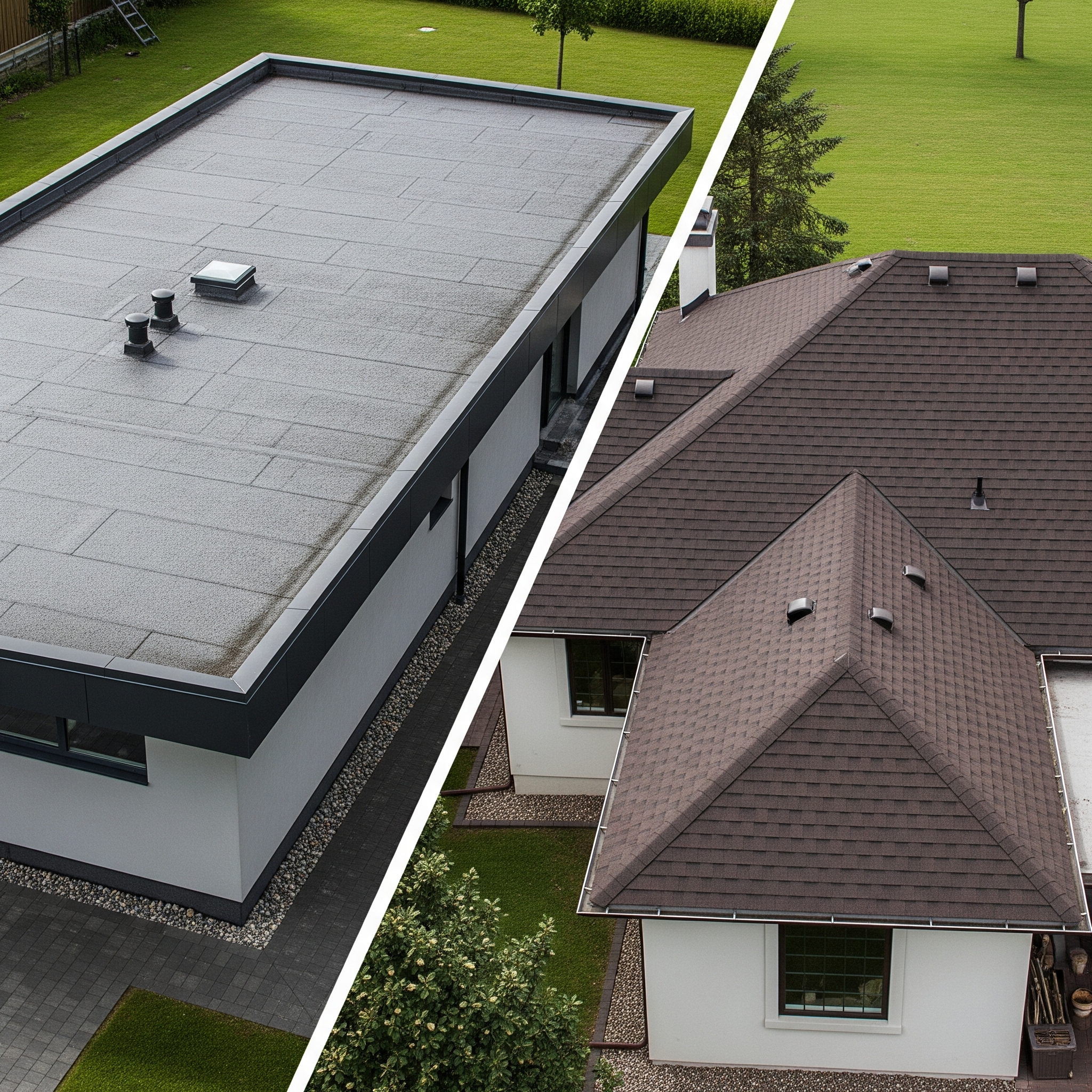 Flat Roofs vs. Pitched Roofs