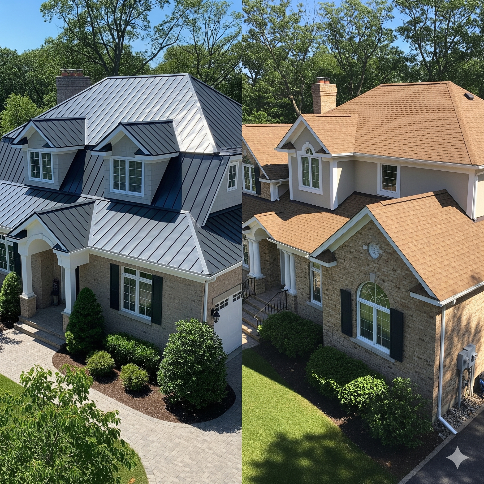 Metal roof vs asphalt shingles