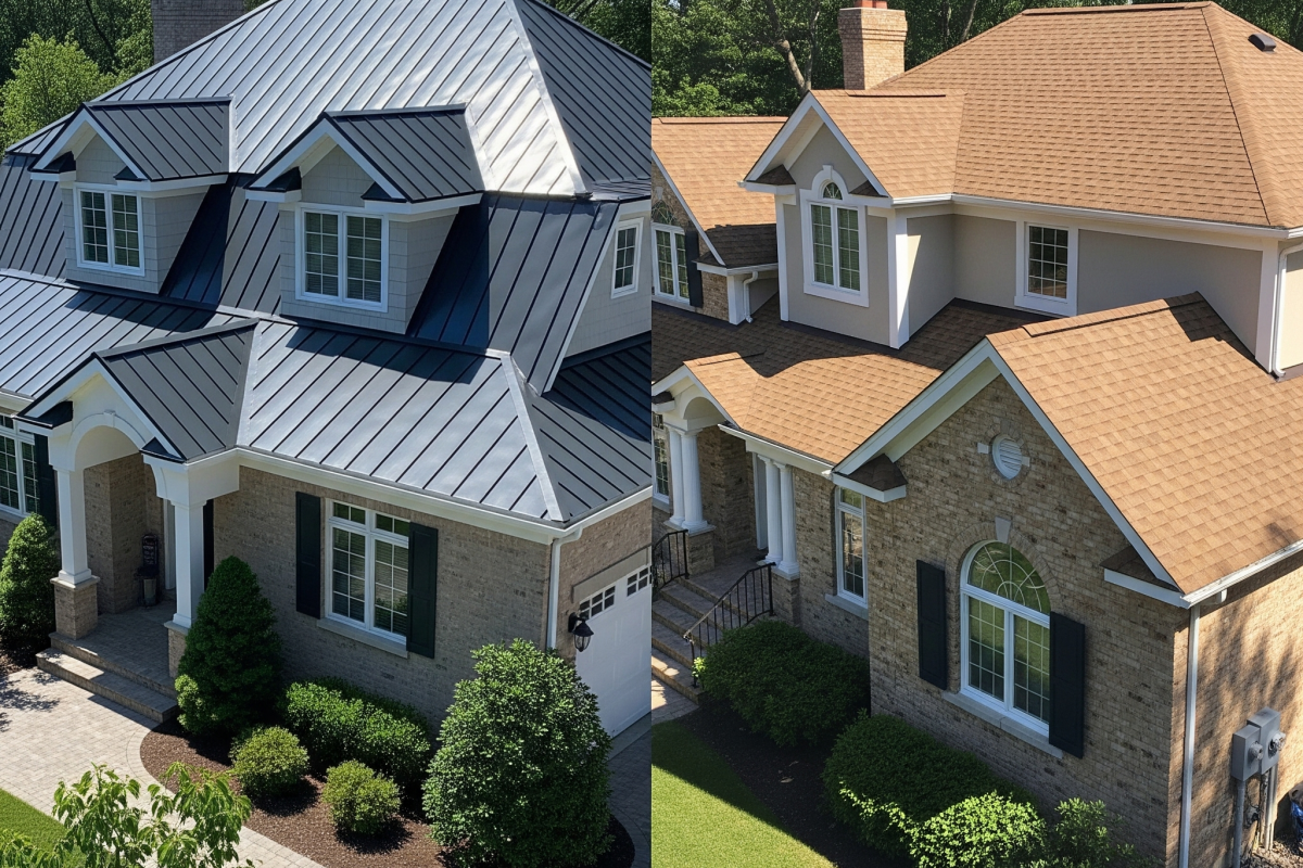 Metal roof vs asphalt shingles