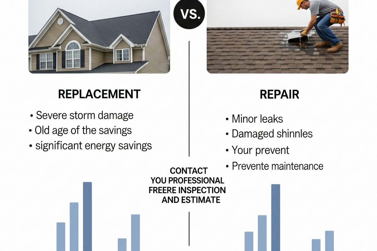 roof repair vs roof replacement